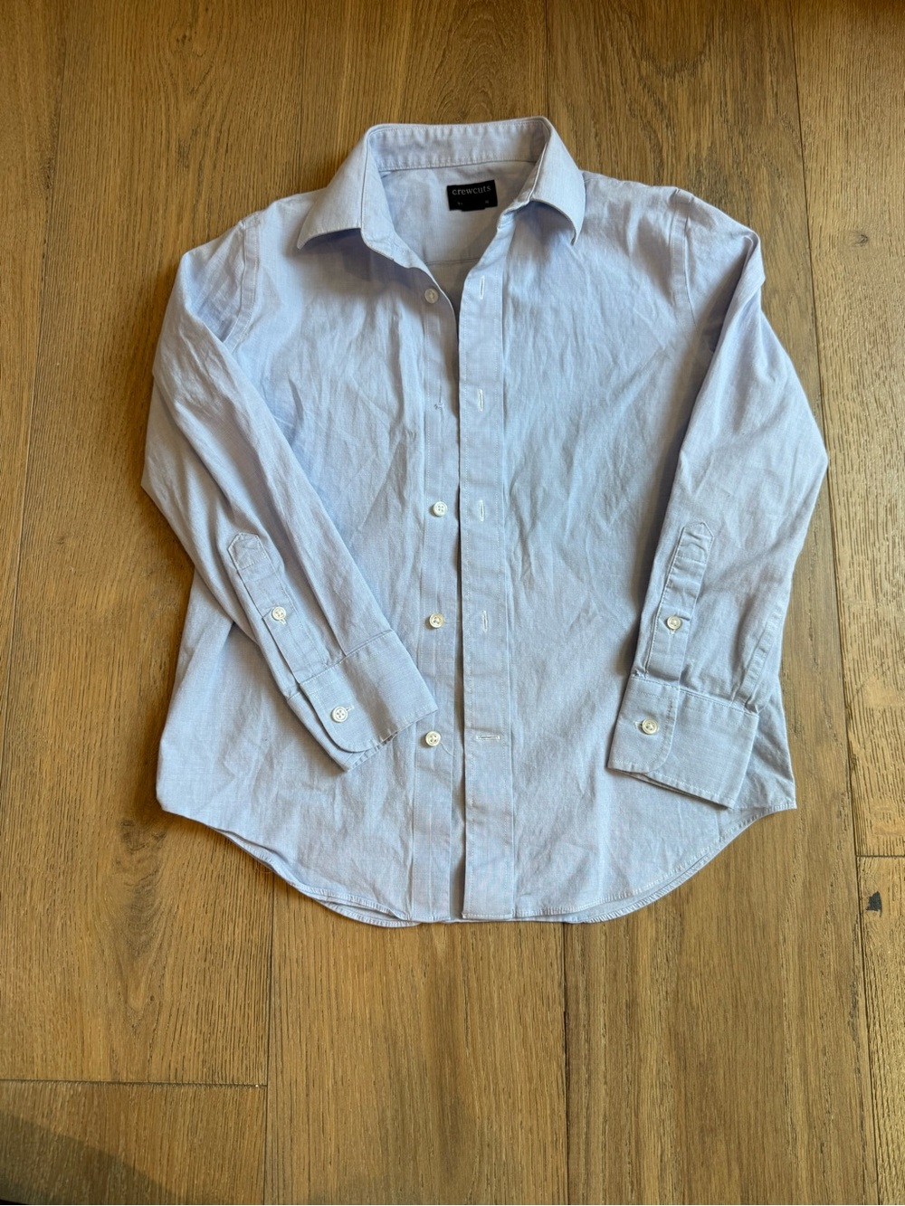 Crewcuts boys Light Blue Button-Down Shirt size 8